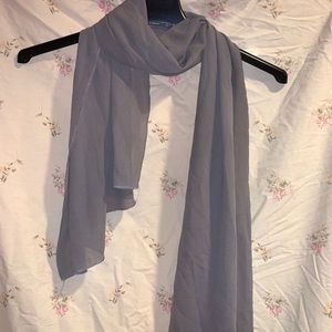 Grey chiffon scarf